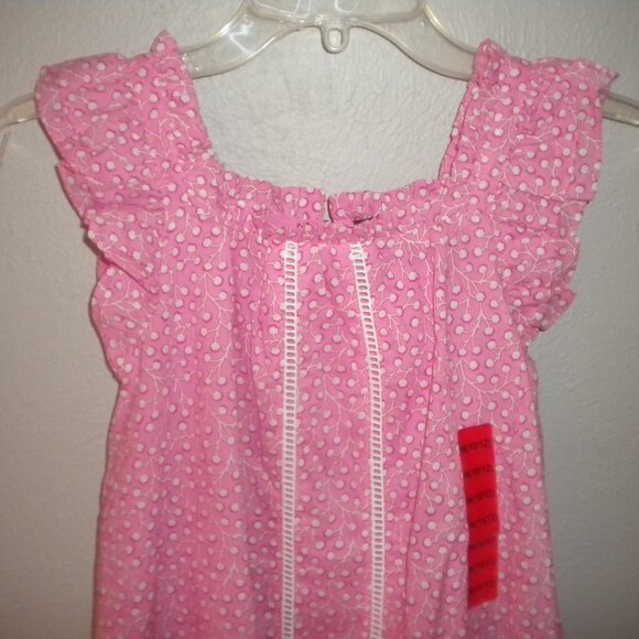French Connection Girls Size Medium 10/12 Pink Sundress NWT - Picture 3 of 5